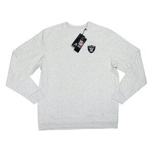 Las Vegas Raiders NFL Football Antigua Crew Neck Lightweight Mens Sweatshirt NWT